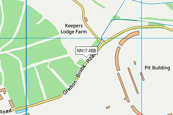 NN17 4BB map - OS VectorMap District (Ordnance Survey)