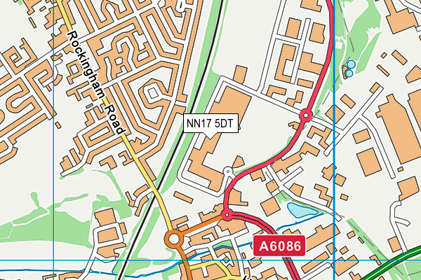 NN17 5DT map - OS VectorMap District (Ordnance Survey)