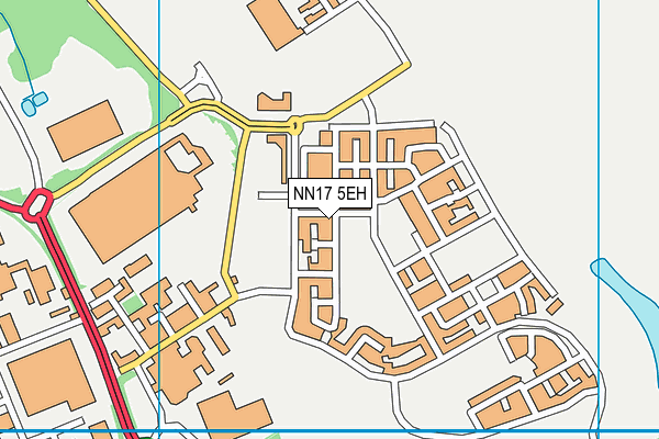 NN17 5EH map - OS VectorMap District (Ordnance Survey)