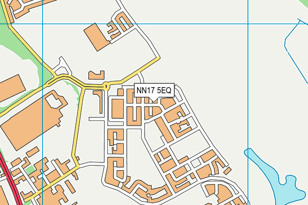 NN17 5EQ map - OS VectorMap District (Ordnance Survey)