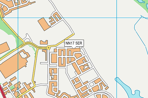 NN17 5ER map - OS VectorMap District (Ordnance Survey)