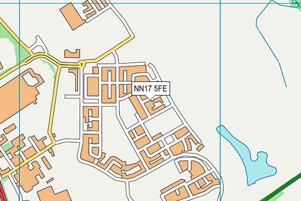 NN17 5FE map - OS VectorMap District (Ordnance Survey)