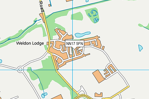NN17 5FN map - OS VectorMap District (Ordnance Survey)