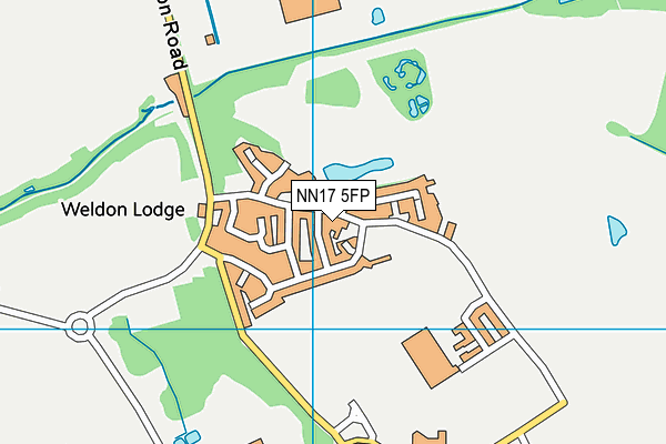 NN17 5FP map - OS VectorMap District (Ordnance Survey)