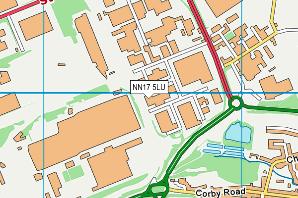 NN17 5LU map - OS VectorMap District (Ordnance Survey)