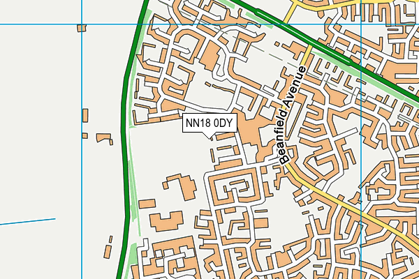 NN18 0DY map - OS VectorMap District (Ordnance Survey)