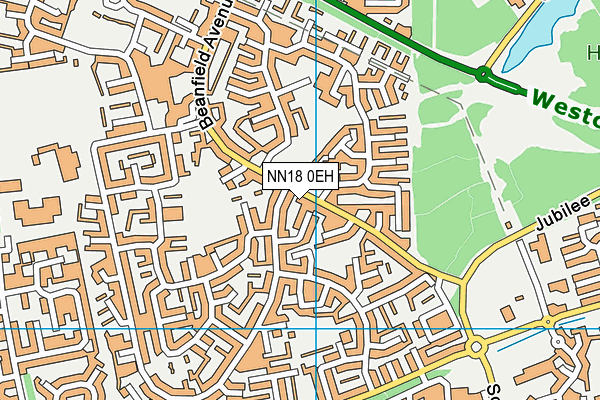 NN18 0EH map - OS VectorMap District (Ordnance Survey)