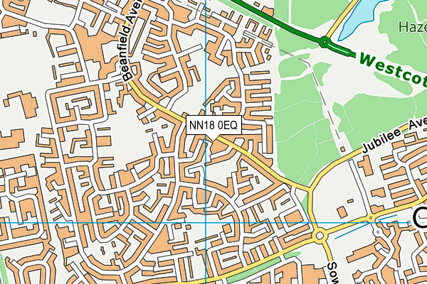 NN18 0EQ map - OS VectorMap District (Ordnance Survey)