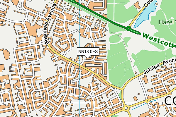 NN18 0ES map - OS VectorMap District (Ordnance Survey)