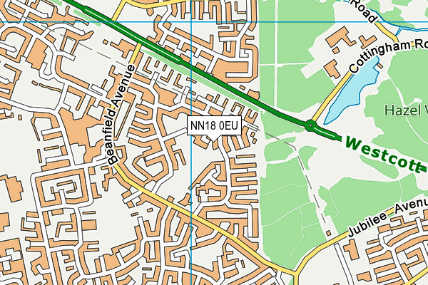 NN18 0EU map - OS VectorMap District (Ordnance Survey)