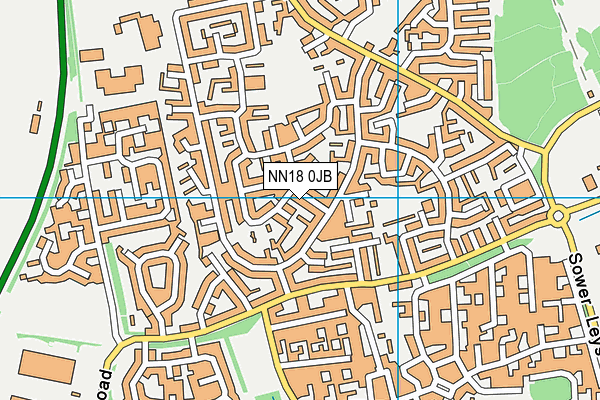 NN18 0JB map - OS VectorMap District (Ordnance Survey)
