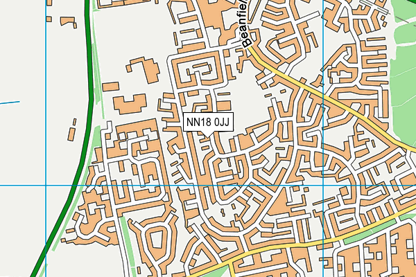 NN18 0JJ map - OS VectorMap District (Ordnance Survey)