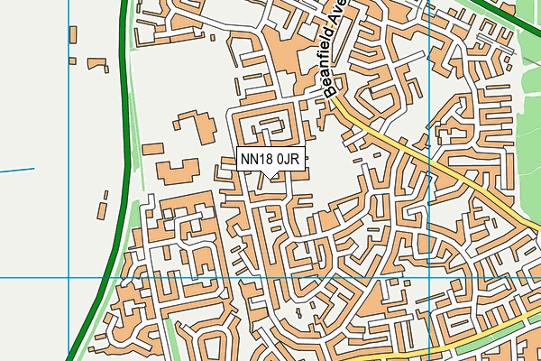 NN18 0JR map - OS VectorMap District (Ordnance Survey)