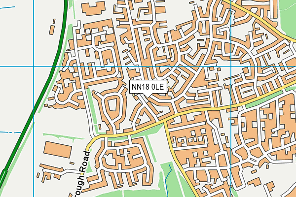 NN18 0LE map - OS VectorMap District (Ordnance Survey)