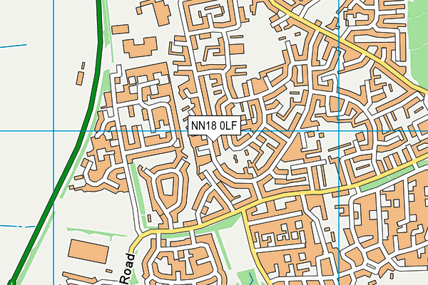 NN18 0LF map - OS VectorMap District (Ordnance Survey)