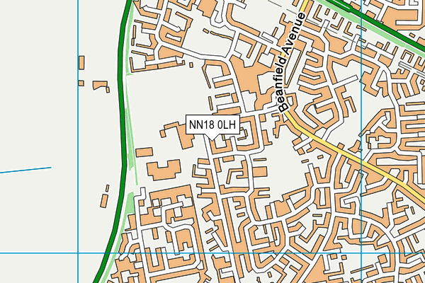 NN18 0LH map - OS VectorMap District (Ordnance Survey)
