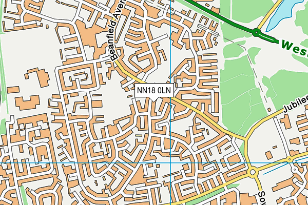 NN18 0LN map - OS VectorMap District (Ordnance Survey)