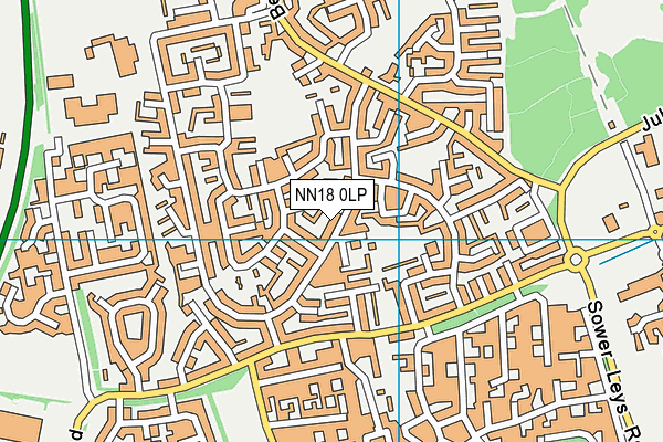 NN18 0LP map - OS VectorMap District (Ordnance Survey)