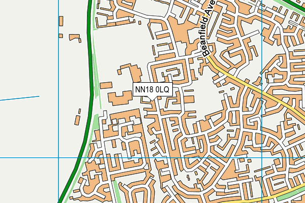 NN18 0LQ map - OS VectorMap District (Ordnance Survey)