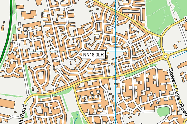 NN18 0LR map - OS VectorMap District (Ordnance Survey)