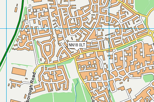NN18 0LT map - OS VectorMap District (Ordnance Survey)