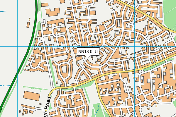 NN18 0LU map - OS VectorMap District (Ordnance Survey)