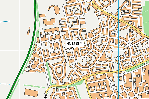 NN18 0LY map - OS VectorMap District (Ordnance Survey)
