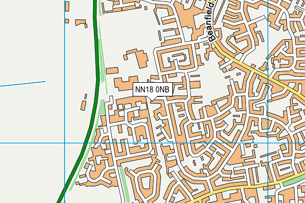 NN18 0NB map - OS VectorMap District (Ordnance Survey)