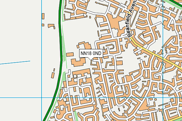 NN18 0ND map - OS VectorMap District (Ordnance Survey)