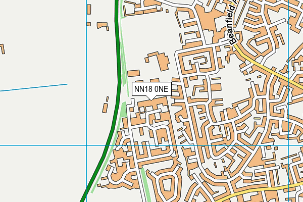 NN18 0NE map - OS VectorMap District (Ordnance Survey)