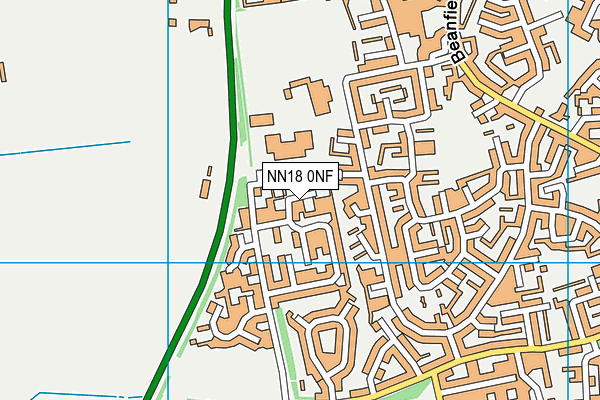 NN18 0NF map - OS VectorMap District (Ordnance Survey)