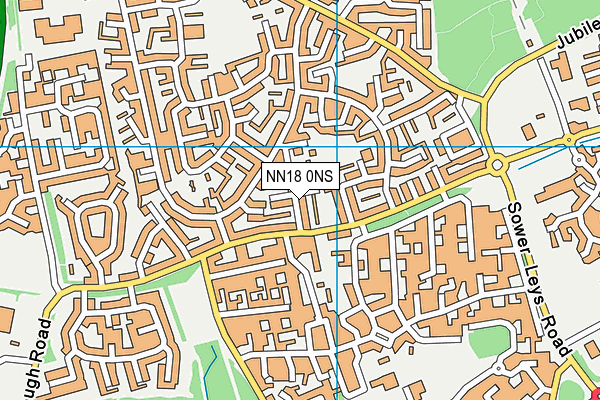 NN18 0NS map - OS VectorMap District (Ordnance Survey)
