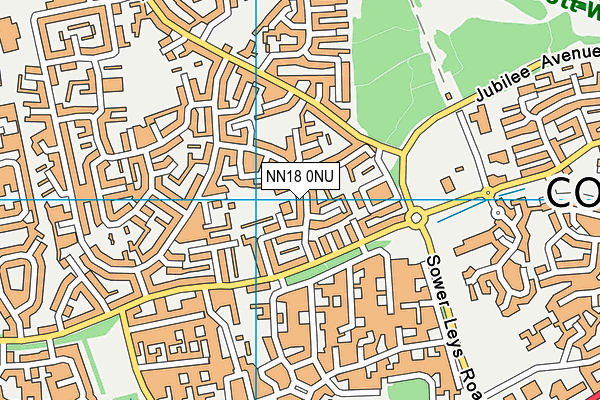 NN18 0NU map - OS VectorMap District (Ordnance Survey)