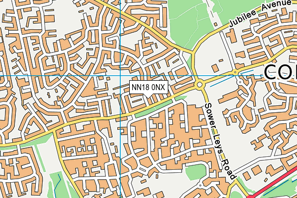 NN18 0NX map - OS VectorMap District (Ordnance Survey)