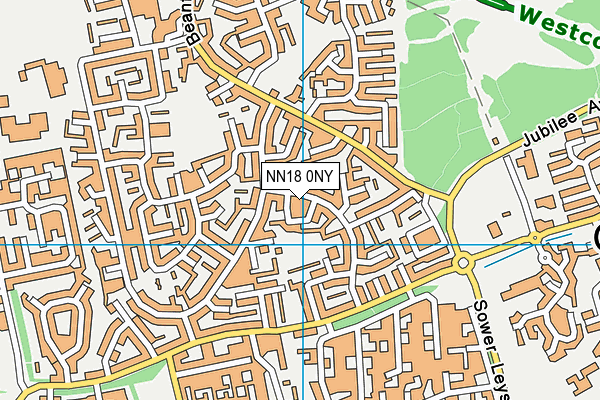 NN18 0NY map - OS VectorMap District (Ordnance Survey)
