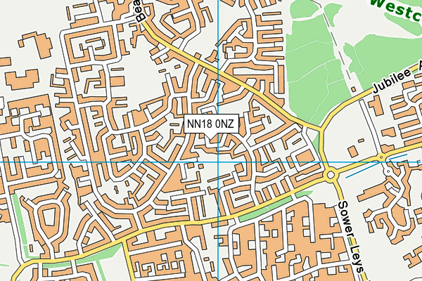 NN18 0NZ map - OS VectorMap District (Ordnance Survey)