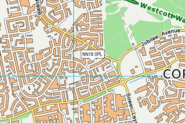 NN18 0PL map - OS VectorMap District (Ordnance Survey)