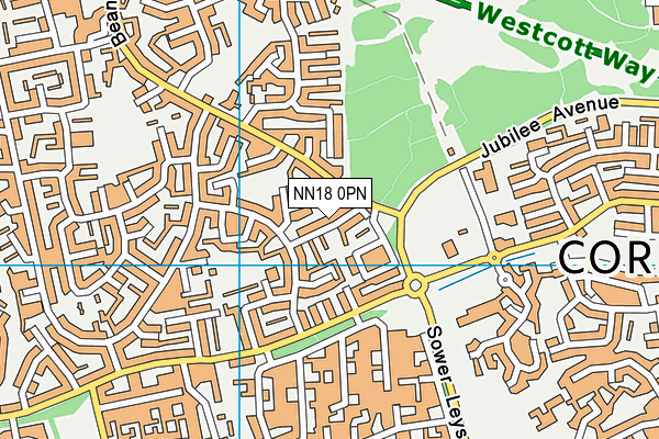 NN18 0PN map - OS VectorMap District (Ordnance Survey)