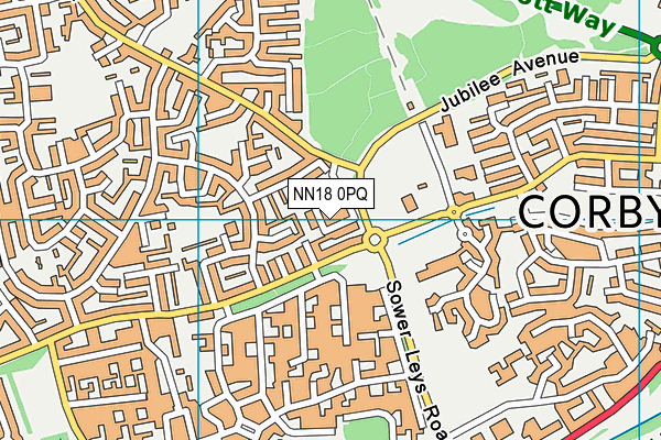 NN18 0PQ map - OS VectorMap District (Ordnance Survey)