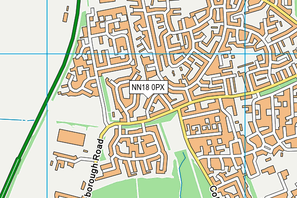 NN18 0PX map - OS VectorMap District (Ordnance Survey)