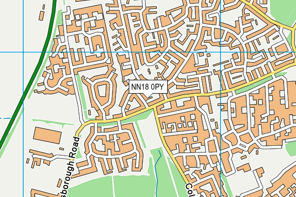 NN18 0PY map - OS VectorMap District (Ordnance Survey)