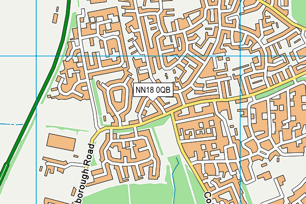 NN18 0QB map - OS VectorMap District (Ordnance Survey)