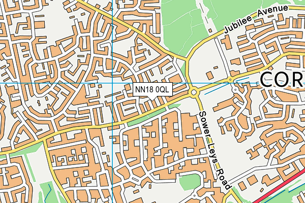 NN18 0QL map - OS VectorMap District (Ordnance Survey)