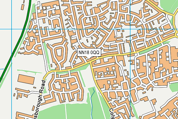 NN18 0QQ map - OS VectorMap District (Ordnance Survey)