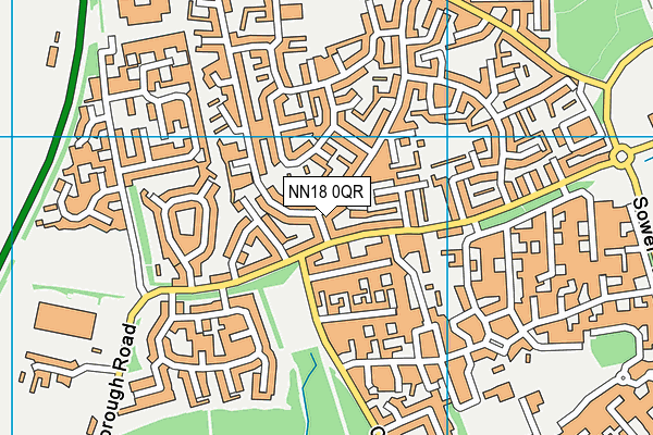 NN18 0QR map - OS VectorMap District (Ordnance Survey)