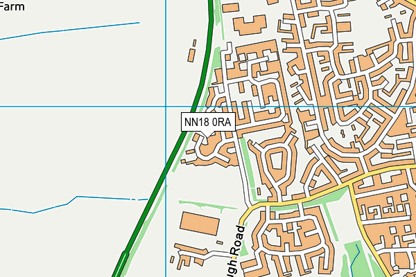 NN18 0RA map - OS VectorMap District (Ordnance Survey)
