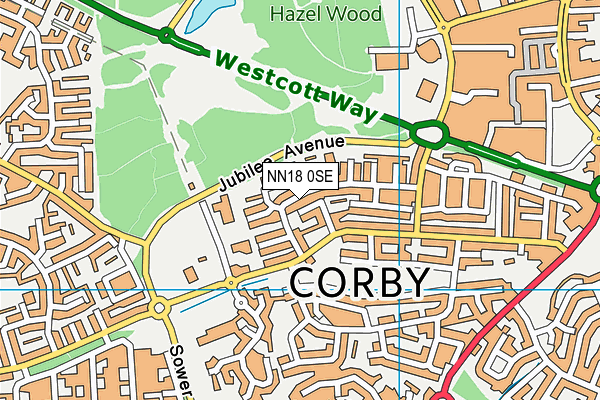 NN18 0SE map - OS VectorMap District (Ordnance Survey)