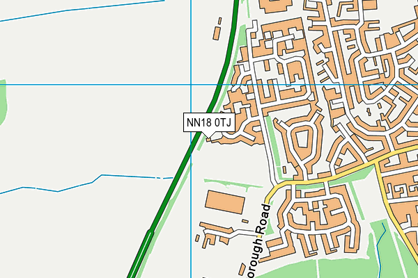 NN18 0TJ map - OS VectorMap District (Ordnance Survey)