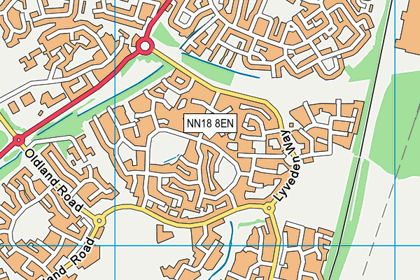 NN18 8EN map - OS VectorMap District (Ordnance Survey)