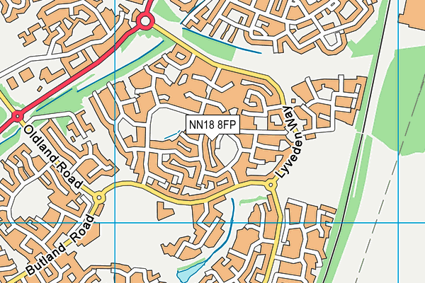 NN18 8FP map - OS VectorMap District (Ordnance Survey)